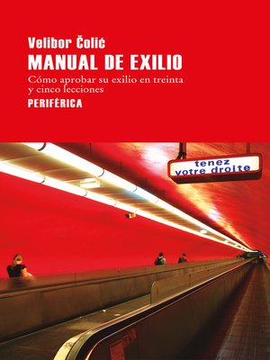 cover image of Manual de exilio